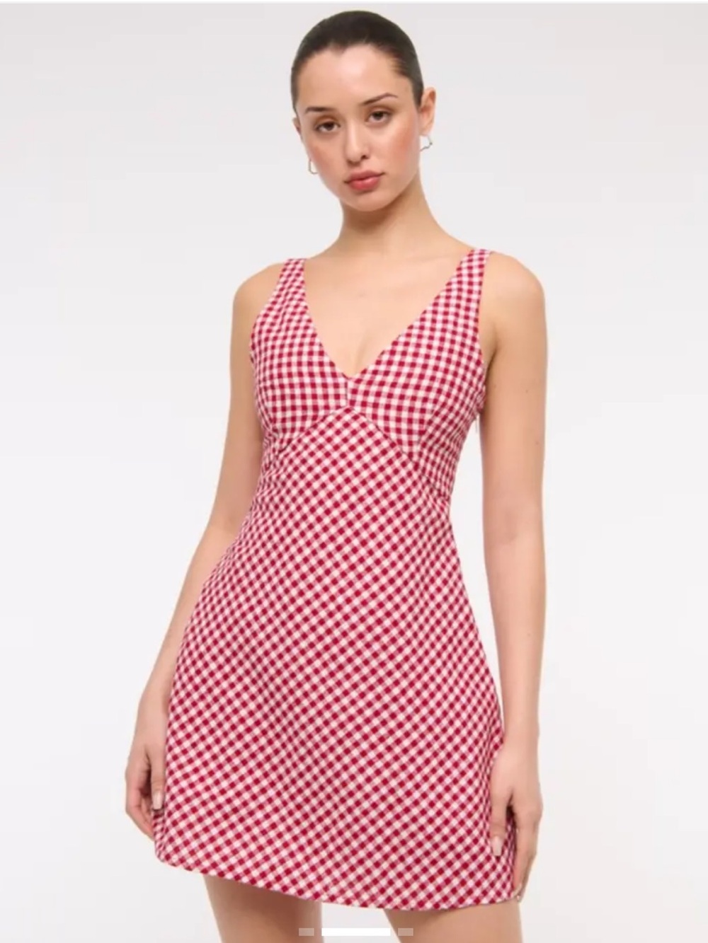 Abercrombie Red Gingham Mini Dress